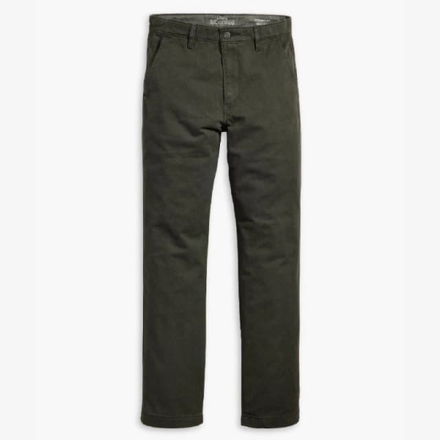 Levis Mens Authentic Straight Washed Chinos Pirate Black male 29W R