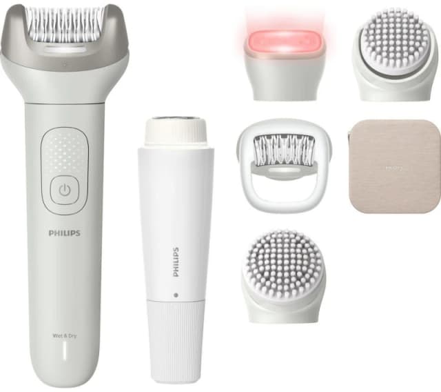 PHILIPS BRE738/00 Series 8000 Wet & Dry Epilator - Silk White 8720689032148