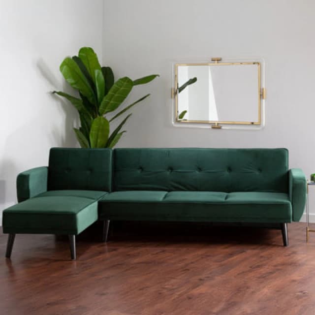 Orsina Serene 3 Seat Green Sofa Bed