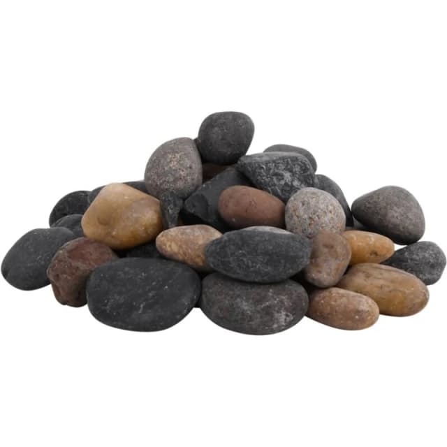 vidaXL Polished Pebbles 25 kg Mixed Colour 5-8 cm, Multi 155334