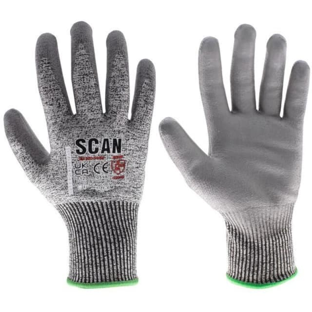 Scan Pes3353 Pu Palm Cut D Gloves - Xl (Size 10) Scaglocutdxl
