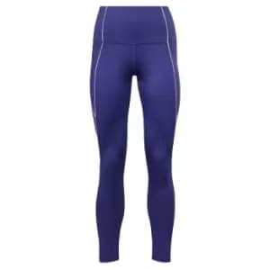 Reebok Workout Ready Ribbed High-Rise Leggings Womens - Purple