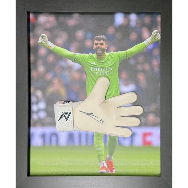 AllStarSignings Ltd David Raya signed Arsenal glove White unisex One Size