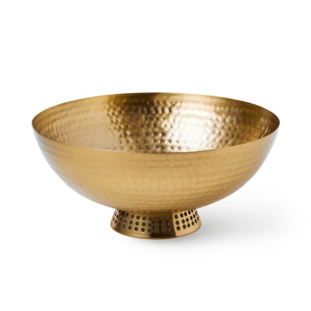 Biba Biba x Tess Daly Metal Hammered Bowl - Gold Gold S