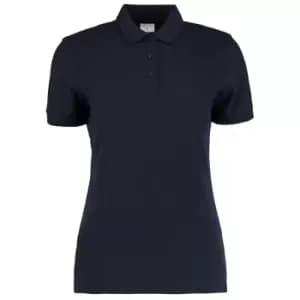 Kustom Kit Womens/Ladies Slim Fit Short Sleeve Polo Shirt (16) (Navy Blue)