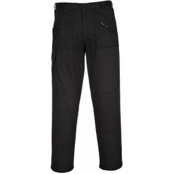 Portwest - S887- Black Sz 40 Regular Action Work Trousers Safety