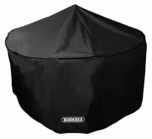 Bosmere Storm Black Circular Patio Set Cover - 6/8 seat