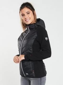 Trespass Boardwalk Quilted Fleece - Black