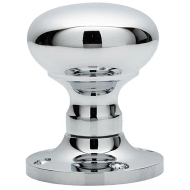 Loops PAIR Mushroom Mortice Door Knob Unsprung 52mm Diameter Polished Chrome Multi unisex