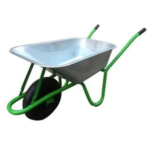 Charles Bentley Diy 90l / 175KG Galvanised Wheelbarrow In A Box