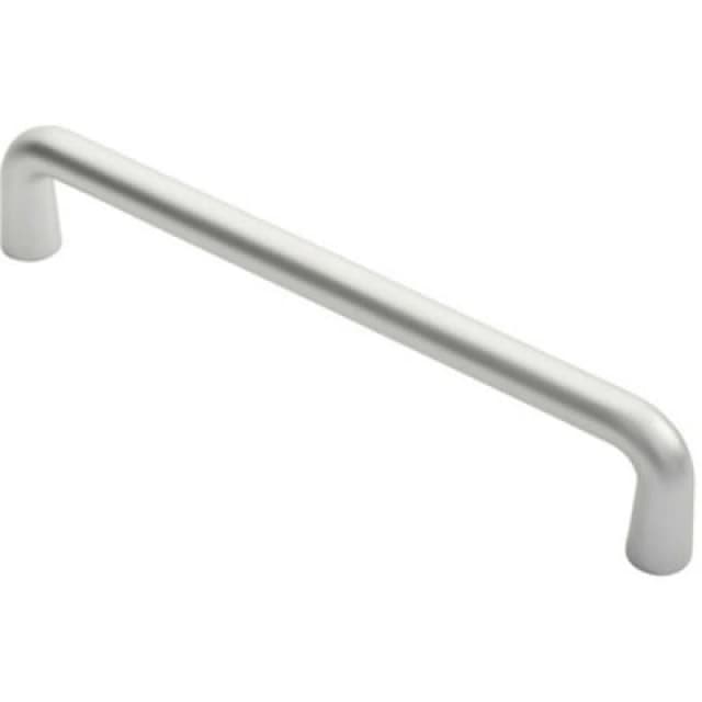 Loops Rounded D Shaped Bar Handle 450mm x 22mm Diameter Satin Anodised Aluminium Multi