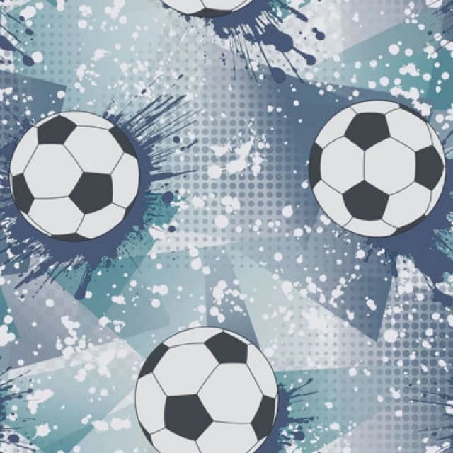 Holden Decor Football Frenzy Navy / Teal Children's Wallpaper, Blue 14093