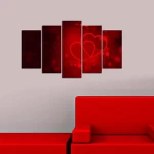 5M-80 Multicolor Decorative MDF Painting (5 Pieces)