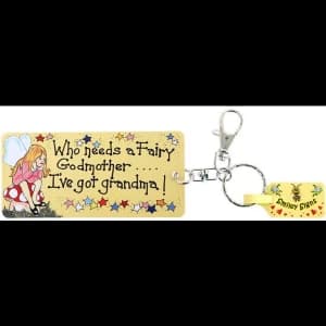 Pack of 6 Who Needs A Fairy Godmother Key Rings