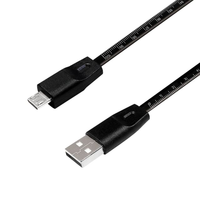 LogiLink CU0158 USB cable USB 2.0 1m USB A Micro-USB B Black