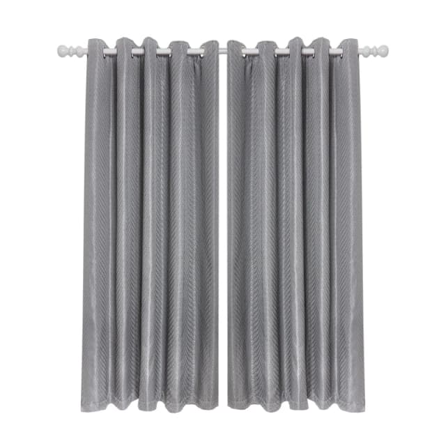 Emma Barclay Lined Eyelet Curtains Aura Charcoal unisex 117x137cm