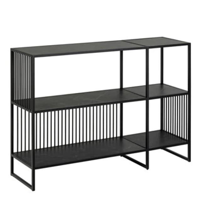 Furniture To Go Strington Bookcase With 2 Shelves In Black