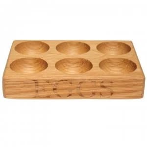 Linea Wood egg holder - Wood Colour