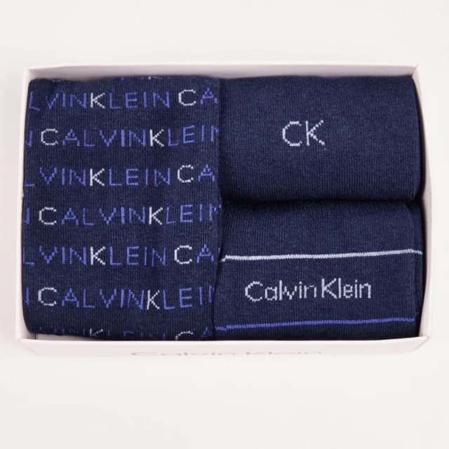 Calvin Klein Pack All Over Print Crew Socks Mens - Black 7 - 11