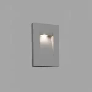 Horus LED Outdoor Recessed Wall Light Grey IP65