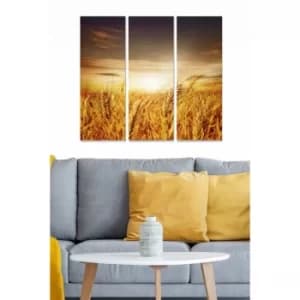 MDF56154880 Multicolor Decorative MDF Painting (3 Pieces)