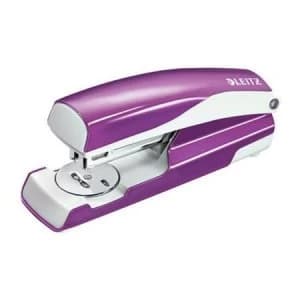 Leitz 5502 Metal Stapler Purple 30 Sheets of 80gsm Paper