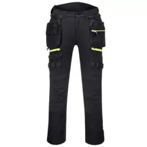 Portwest Unisex Adult DX4 Detachable Holster Pocket Work Trousers (34R) (Black)