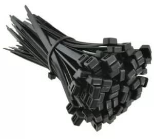 Evo Labs Black Cable Ties 200 x 2.5mm 100 Pack