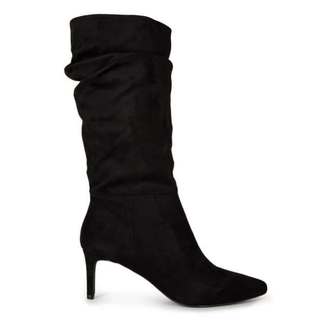 Dune London Sliced Knee High Boots - Black 4