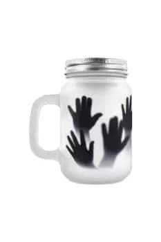 Let Me Out Frosted Mason Jar Drinking Glass