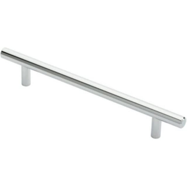 Loops Round T Bar Cabinet Pull Handle 220 x 12mm 160mm Fixing Centres Chrome Multi unisex
