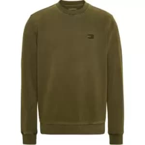 Tommy Jeans Tjm Reg Tonal Badge Cneck - Green