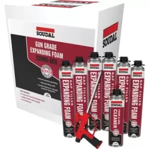 Soudal Gap Filling Expanding Foam Combi Trade Pack 750ml (6 Pack)