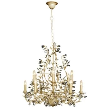 Linea Verdace Lighting - Linea Verdace Michelan 12 Light Multi Arm Chandeliers Beige Gold