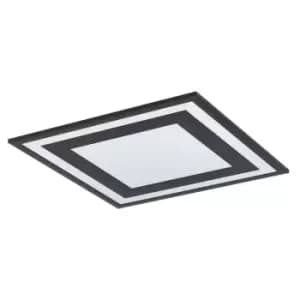 Savatarila Integrated LED Semi Flush Light Black - Eglo
