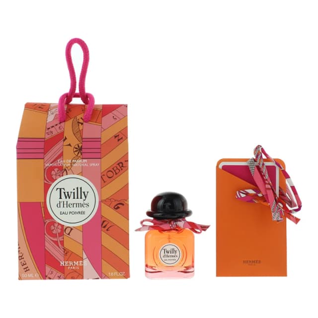 Hermes Twilly D'hermes Eau Poivree 2 Piece Gift Set: Eau de Parfum 50ml - Tie Knotting Card
