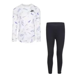 Nike Girls Printed Pocket Set - Black