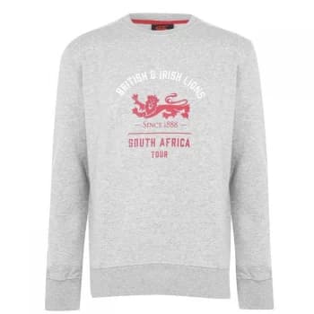 Canterbury British and Irish Lions Crew Sweatshirt Mens - Grey