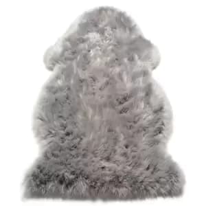 Asiatic Carpets Sheepskin Hand Finished Rug Single Silver - 60 x 90cm