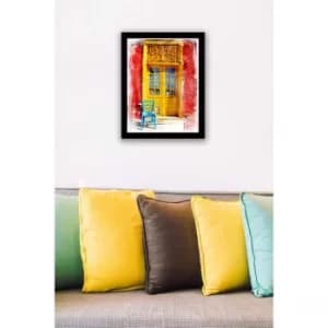 SC0331 Multicolor Decorative Framed MDF Painting