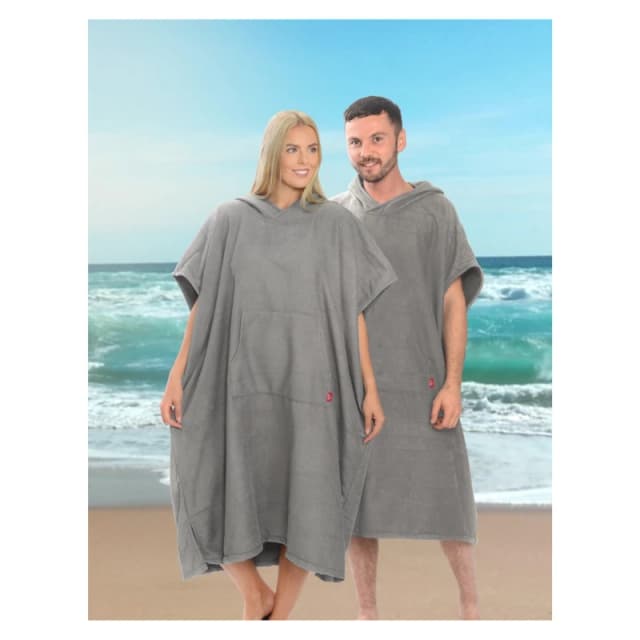 Country Club Country Club Ezi-Dri Adult Poncho and Changing Robe - Grey Grey One Size Unisex 5023674212109