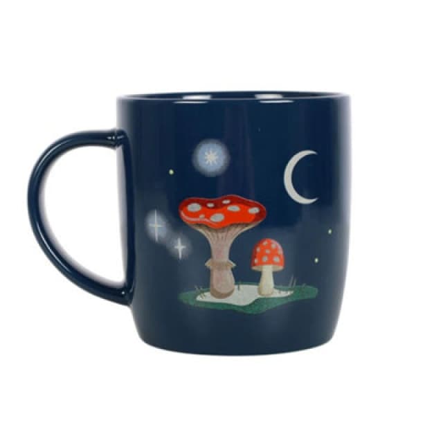 Something Different Something Different Gnome Sweet Gnome Mushroom Mug in Navy Navy One Size Unisex 5063527949110