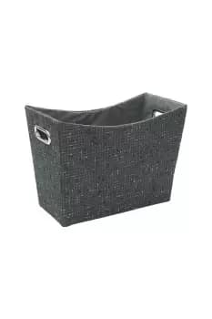 Shadow Fabric Magazine Holder Storage Basket