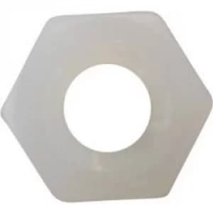 TOOLCRAFT 815969 Hexagonal nuts M3 Plastic 10 pc(s)