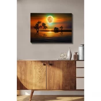 Kanvas Tablo (50 x 70) - 269 Multicolor Decorative Canvas Painting