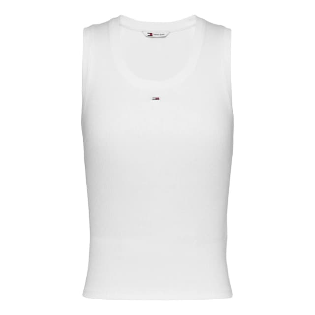 Tommy Jeans Tommy Jeans Essentials Rib Tank Top - White 10 Female