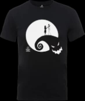 Disney The Nightmare Before Christmas Jack And Sally Moon Black T-Shirt - L - Black