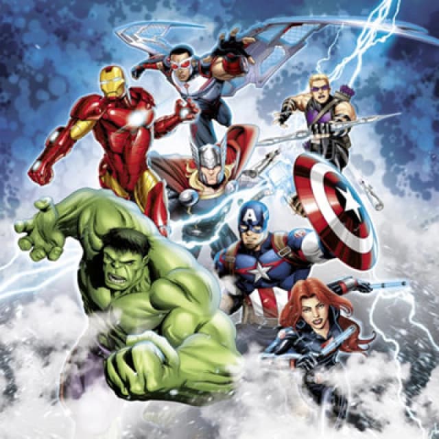Komar Marvel Avengers Mighty Team Wall Mural, 2.5M X 2.5M