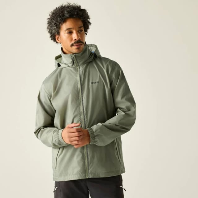 Regatta Mens Lyle IV Waterproof Packaway Jacket in Light Green Size: Medium Light Green Male M