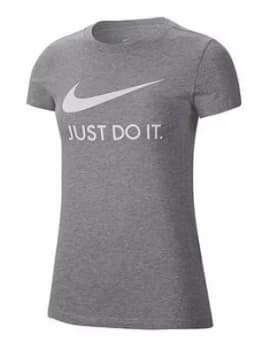 Nike Nsw Slim Fit Jdi Tee, Dark Grey Heather Size M Women